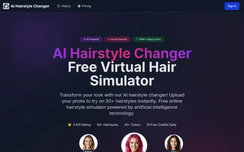 image of AI Hairstyle Changer