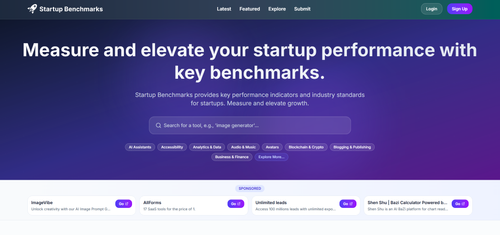 image of Startup Benchmarks