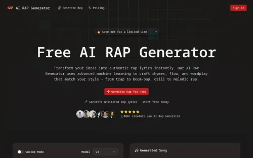 image of AI Rap Generator