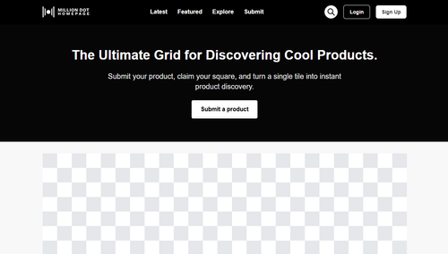 image of Million Dot Homepage