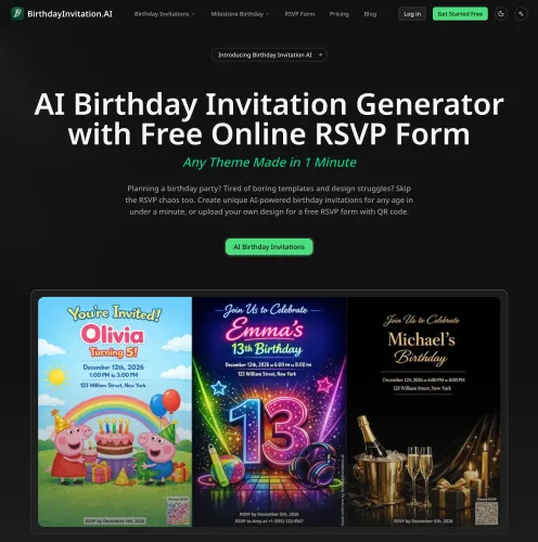 image of Birthday Invitation AI
