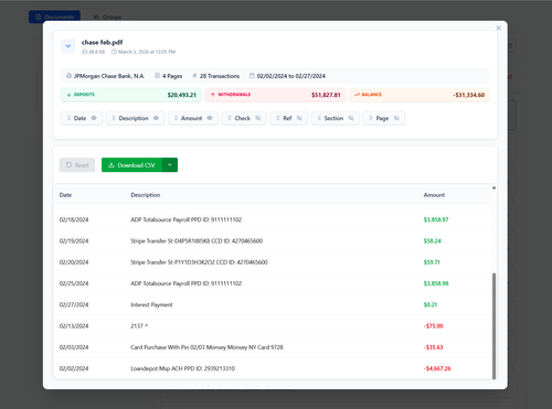 image of ProcessBankStatement