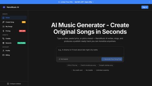 image of NanoMusic AI