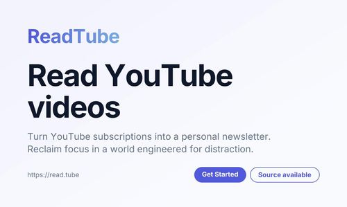 image of ReadTube