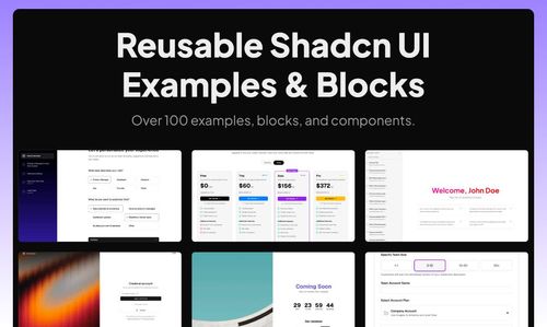 image of Shadcn Examples