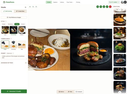 image of Plate Photo AI