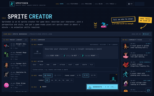 image of SpriteGen