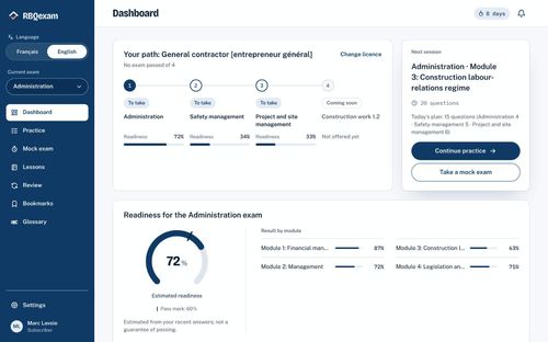 image of RBQ Exam