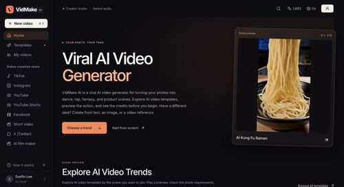 image of VidMake AI